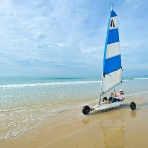 Char à voile dans La Hague